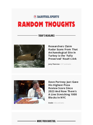 Barstool Sports - Researchers Claim Radar Scans From That Archaeological Site in Turkey is the 'Fully Preserved' Noah's Ark