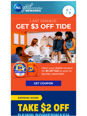 P&G Good Everyday - charles, Tide & Dawn coupons are waiting!