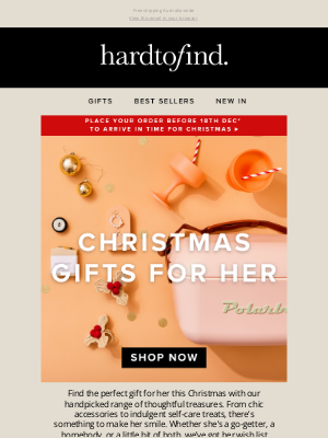 HardToFind(Australia) - Stunning Christmas Gift Ideas For Her 💕