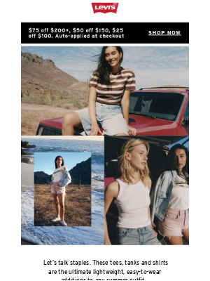 Levi's - Lightweight, breathable, easy