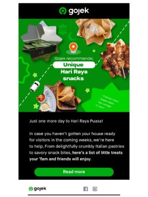 Gojek (Singapore) - 🌙 Hari Raya snacks to stock up on – from SG’s best small businesses ⭐