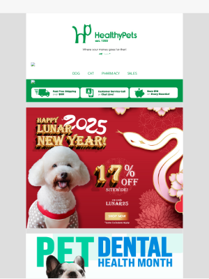 HealthyPets - 🎍 Ring in the Lunar New Year with our exclusive deals!