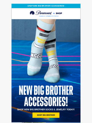 Paramount+ - NEW Big Brother Socks & Jewelry 👀 Shop Today!