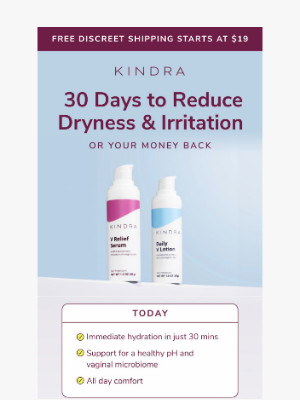 Kindra - Guaranteed Relief in 30 Days