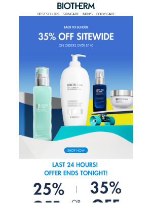 Biotherm - Last Chance For 35% Off 💙