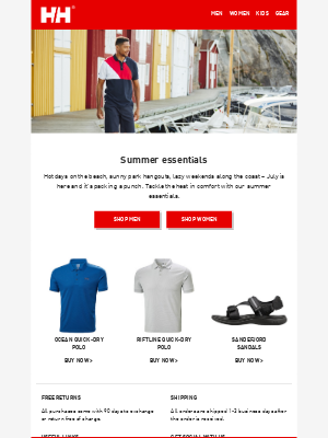 Helly Hansen - Summer essentials