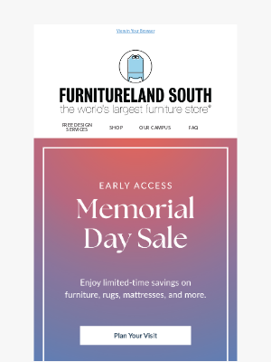 Furnitureland South - 🇺🇸 Up to 75% OFF | Early Memorial Day Deals 🇺🇸