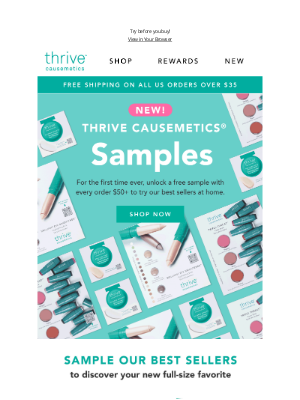 Thrive Causemetics - Introducing: Free Makeup Samples