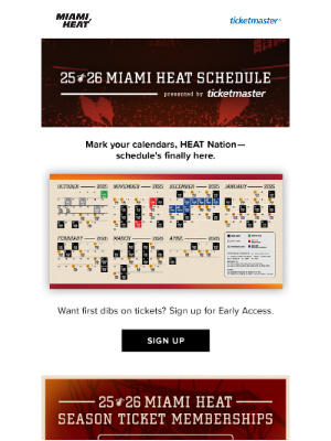 Miami Heat - JUST ANNOUNCED: 25-26 Regular Season schedule 📅🔥