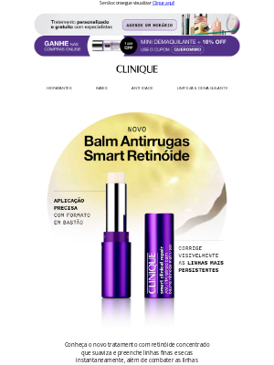 Clinique (Brazil) - Linhas finas? Este balm trata desde o primeiro toque.