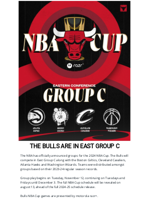 Chicago Bulls - 2024 NBA Cup Group Annoucement