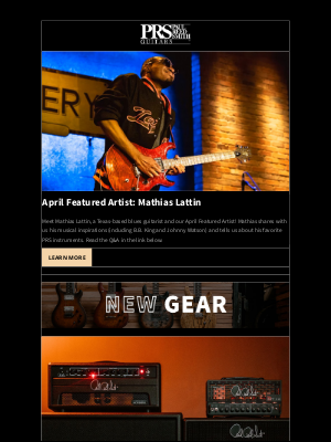 prsguitars - Meet our April Featured Artist, New PRS Amplifiers, and the Latest Factory Content 🚀
