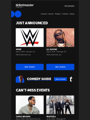 Live Nation - WWE, Lil Wayne, Chris Brown & more near you!
