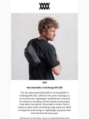 [NEW] Axis EPX : Modular Sling/Waist Pack // MISSION WORKSHOP