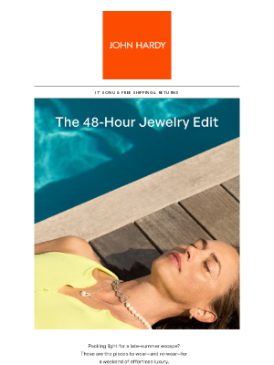 John Hardy - How to pack jewelry: Weekend edition