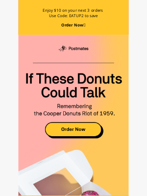 Postmates - What’s a donut got to do with Pride?