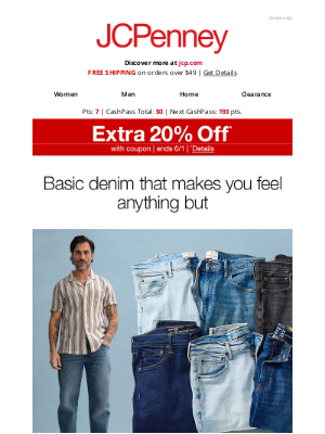 JCPenney - From $34.99 👖Jeans are always an option