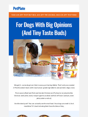 PetPlate - 60%! Even picky eaters love this dinner lineup 🍽️