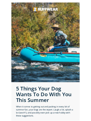 Ruffwear - The Summer Playbook