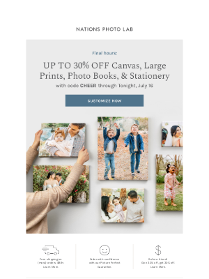 Nations Photo Lab - One more day: Up to 30% off top Prints