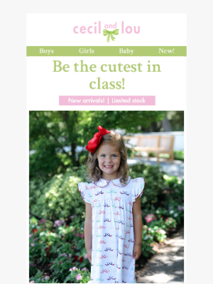 Smocked Threads by Cecil and Lou - 🎒Be the cutest in class!