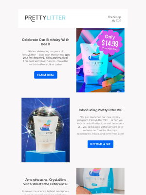 PrettyLitter - July Newsletter 🏖️