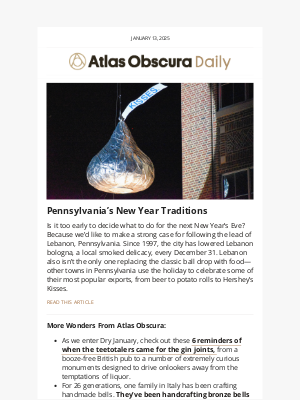 Atlas Obscura - Pennsylvania rings in the year with bologna and peeps