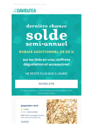 DAVIDsTEA - Le temps file!