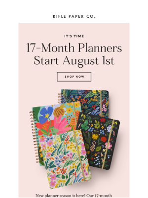 Rifle Paper Co. - Planners Start August 1st!