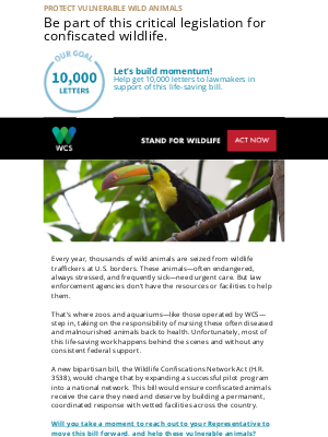 Wildlife Conservation Society - How to help trafficked wildlife right now.