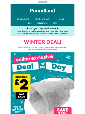 Poundshop - ❄️ Embrace the chill with our hot winter deals!