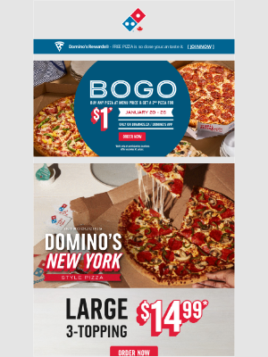 Dominos (Canada) - ✨ Buy Any Pizza, Get Another for $1 ✨