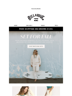 Billabong - Set for fall?