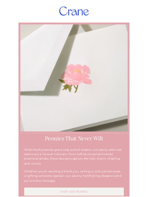 Crane & Co. - Peonies in Full Bloom—Any Time of Year