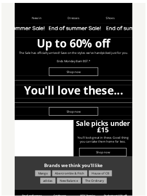 ASOS (United Kingdom) - Up to 60% off: end of summer Sale is here