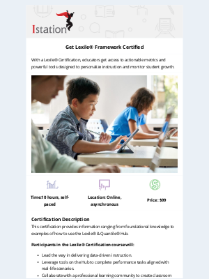 Istation - Get Your Lexile® Framework Certification