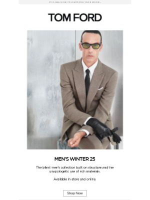 TOM FORD - MEN'S WINTER 25