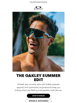 Oakley - Ready for summer? Discover the Oakley Summer Edit