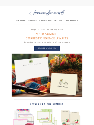 American Stationery - Stationery that delivers the essence of Summer