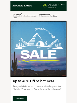 Public Lands - OMG 🤩 Summer Send-Off Sale