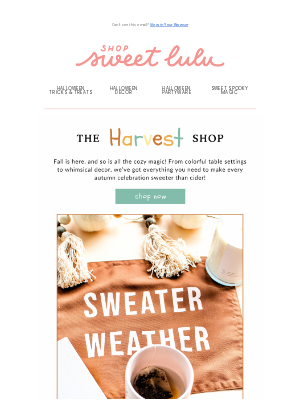 Shop Sweet Lulu - Your Autumn Refresh Awaits! 🍂