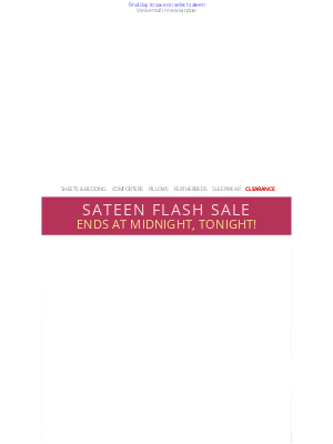 Cuddledown - Gone in a flash! 20% off select sateen favorites!