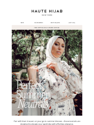 Haute Hijab - Summer neutrals you *need*