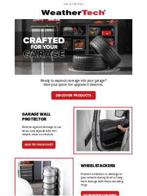 WeatherTech - It's Time to Upgrade Your Garage