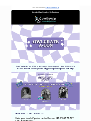 Owl Crate - MORE OWLCRATE-A-CON PANEL REVEALS!