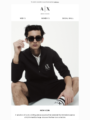 Armani Exchange - Don’t miss the New Icon collection