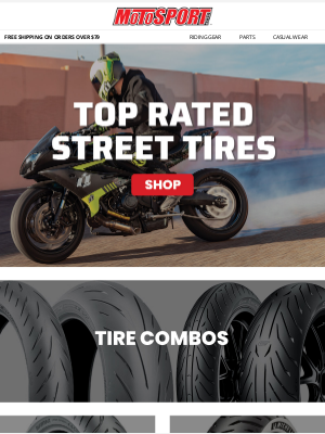 MotoSport - Been Burnin' Rubber? Shop Top Rated Street Tires