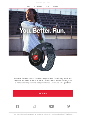 Polar - You. Better. Run. |  Polar Pacer Pro