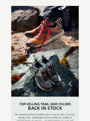 Danner - Your Favorite Trail 2650 Colors Return