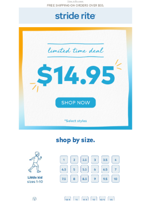 Stride Rite - $14.95 Limited-Time Deal Ends Tonight!